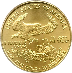 image for: 2001 $10 Gold Eagle PCGS MS69