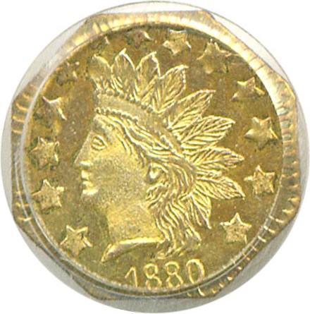 image for: Cal Gold: 1880 50c BG-954 PCGS AU58 