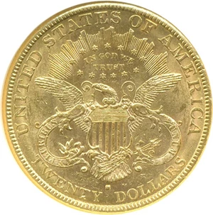 image for: 1880-S $20 NGC AU58