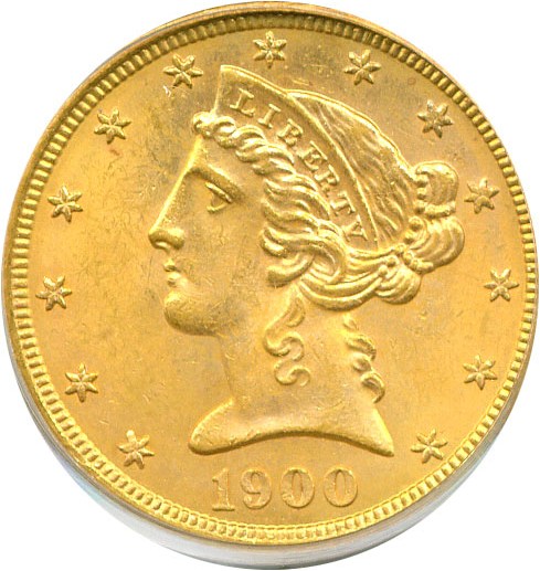 image for: 1900-S $5  PCGS MS63 