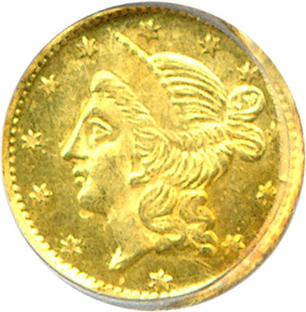 image for: Cal Gold: 1856 50c BG-434 PCGS MS61 