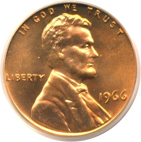 image for: 1966 1c SMS PCGS MS66 RD