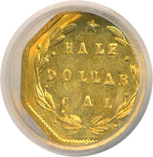 image for: Cal Gold: 1871 50c BG-924 ICG AU58
