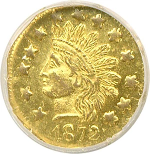 image for: Cal Gold: 1872 50c BG-940 NGC MS63