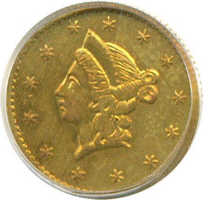 image for: Cal Gold: 1852 50c BG-401 PCGS MS61 