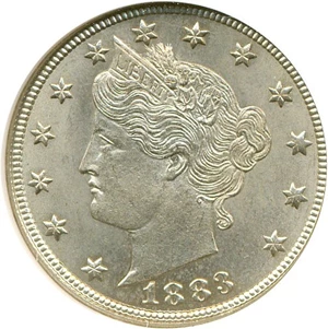 image for: 1883 5c No Cents NGC MS64