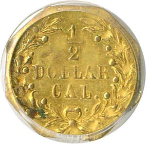image for: Cal Gold: 1872 50c BG-940 PCGS AU55 OGH