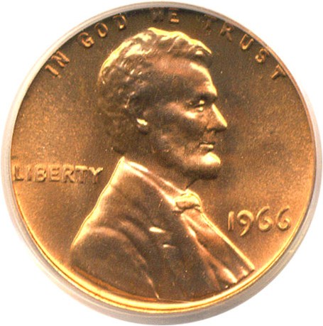 image for: 1966 1c SMS PCGS MS66 RD