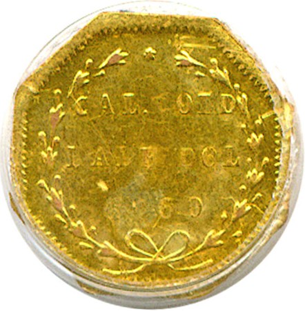 image for: Cal Gold: 1869 50c BG-919 PCGS AU55 