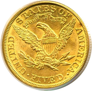 image for: 1906 $5 PCGS MS63