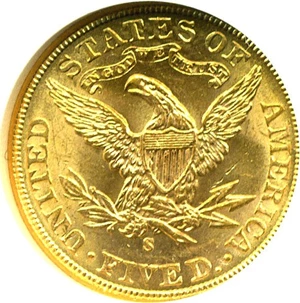 image for: 1906-S $5 NGC MS62