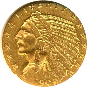 image for: 1909-D $5 NGC MS61