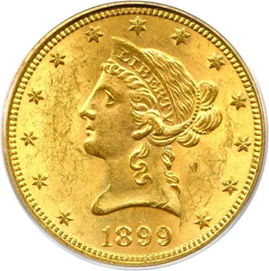 image for: 1899 $10 PCGS MS63