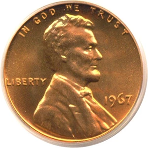 image for: 1967 1c SMS PCGS MS67 RD