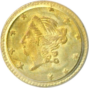 image for: Cal Gold: 1871 50c BG-1011 PCGS MS65