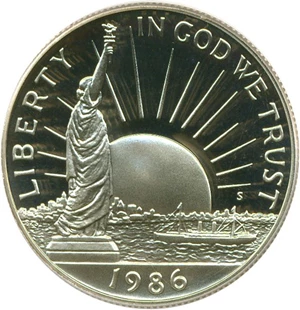 image for: 1986-S 50c Statue Liberty PCGS Proof 69 DCameo