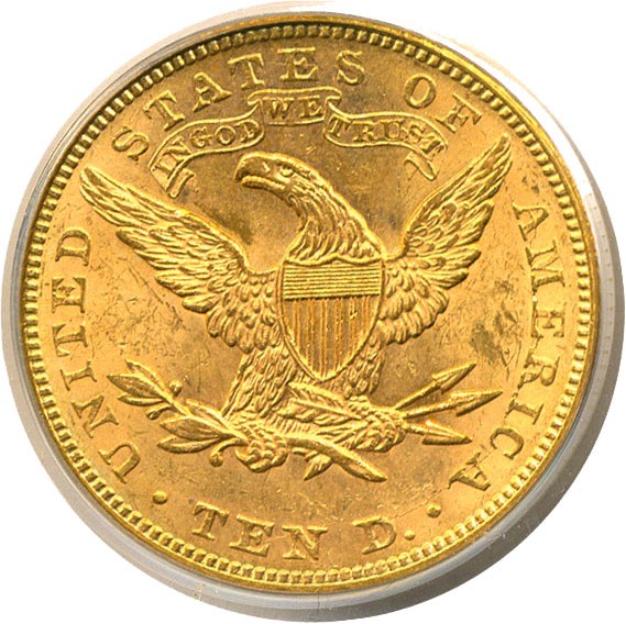 image for: 1891 $10  PCGS MS62 