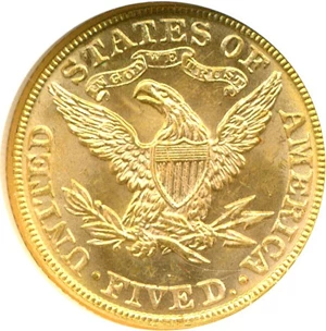 image for: 1892 $5 NGC MS63