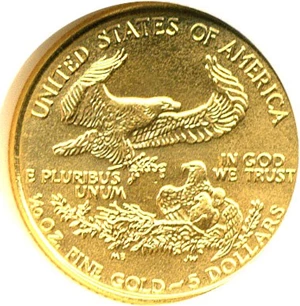image for: 1994 $5 Gold Eagle NGC MS69