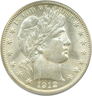 image for: 1912-D 50c PCGS MS65