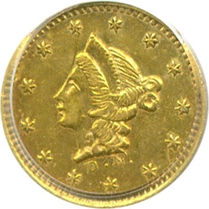 image for: Cal Gold: 1852 50c BG-407 PCGS AU58