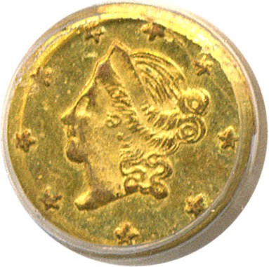 image for: Cal Gold: 1865 50c BG-1005 PCGS MS63 