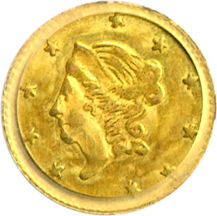 image for: Cal Gold: 1868 50c BG-1008 PCGS MS63 