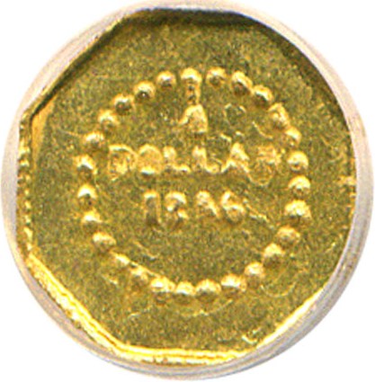 image for: Cal Gold: 1856 25c BG-107 NGC MS64 