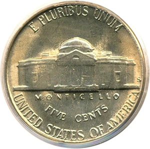 image for: 1949-S 5c PCGS MS65