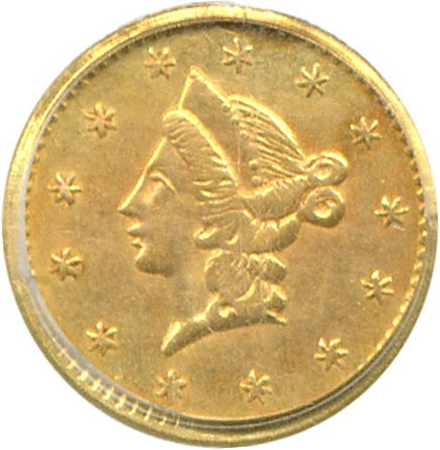 image for: Cal Gold: 1852 50c BG-401 PCGS AU58 