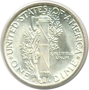 image for: 1942-D 10c PCGS MS66