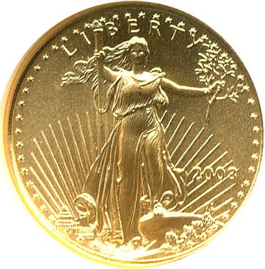 image for: 2003 $5 Gold Eagle NGC MS69 