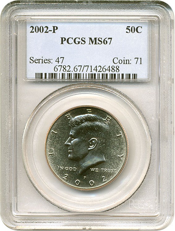 image for: 2002-P 50c  PCGS MS67 