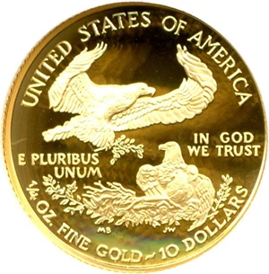 image for: 1998-W $10 Gold Eagle NGC Proof 69 UCameo