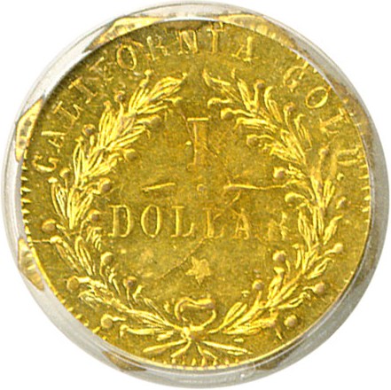 image for: Cal Gold: 1875 $1 BG-1125 PCGS MS62 