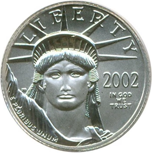 image for: 2002 $10 Platinum Eagle PCGS MS69