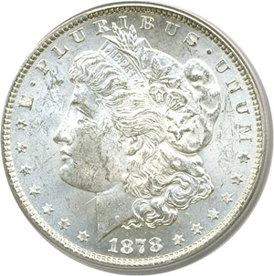 image for: 1878 7TF $1 Rev.'79 PCGS MS62