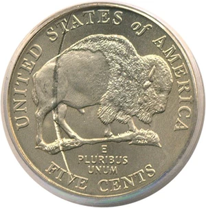 image for: 2005-P 5c Bison - Satin Finish PCGS MS67 - 3/4