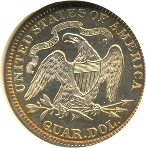image for: 1879 25c NGC Proof 65 Cameo
