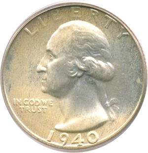 image for: 1940 25c PCGS Proof 65 OGH