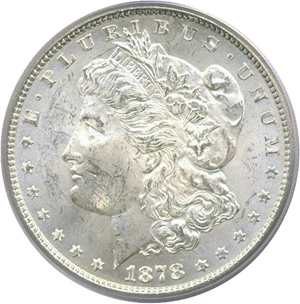 image for: 1878 7TF $1 Rev.'78 PCGS MS62