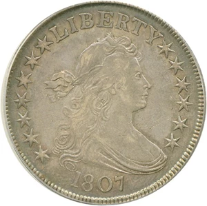 image for: 1807 50c Draped Bust PCGS XF45