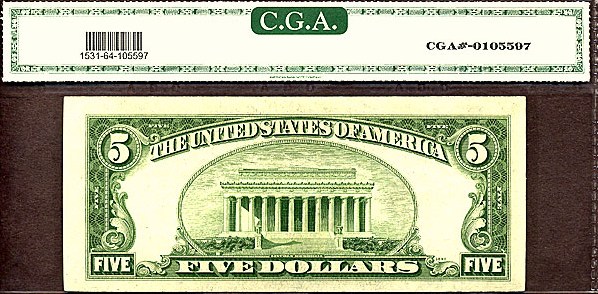 image for: Fr.1531 1928F $5  CGA Choice CU64  [I69451208A]