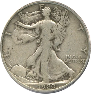image for: 1920 50c PCGS F12