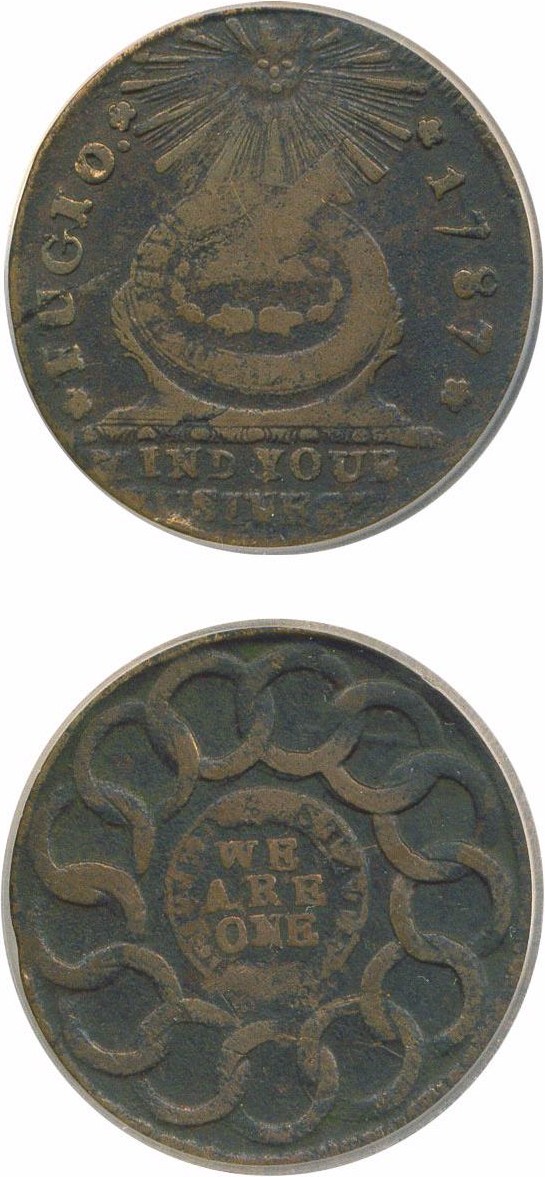 image for: 1787 Fugio Club Rays ICG VF20 BN 