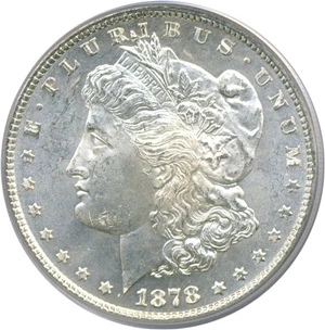 image for: 1878 7TF $1 Rev.'78 PCGS MS62