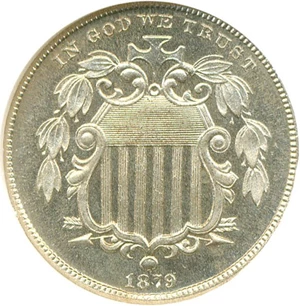 image for: 1879 5c NGC Proof 66 Cameo