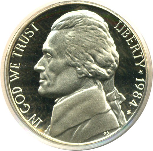 image for: 1984-S 5c  PCGS Proof 69 DCameo