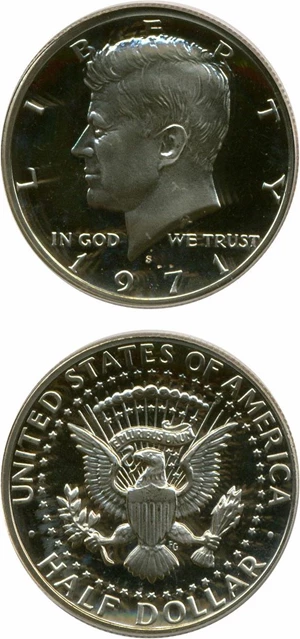 image for: 1971-S 50c PCGS Proof 69 Cameo