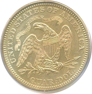 image for: 1867 25c PCGS Proof 64